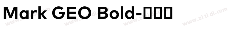 Mark GEO Bold字体转换
